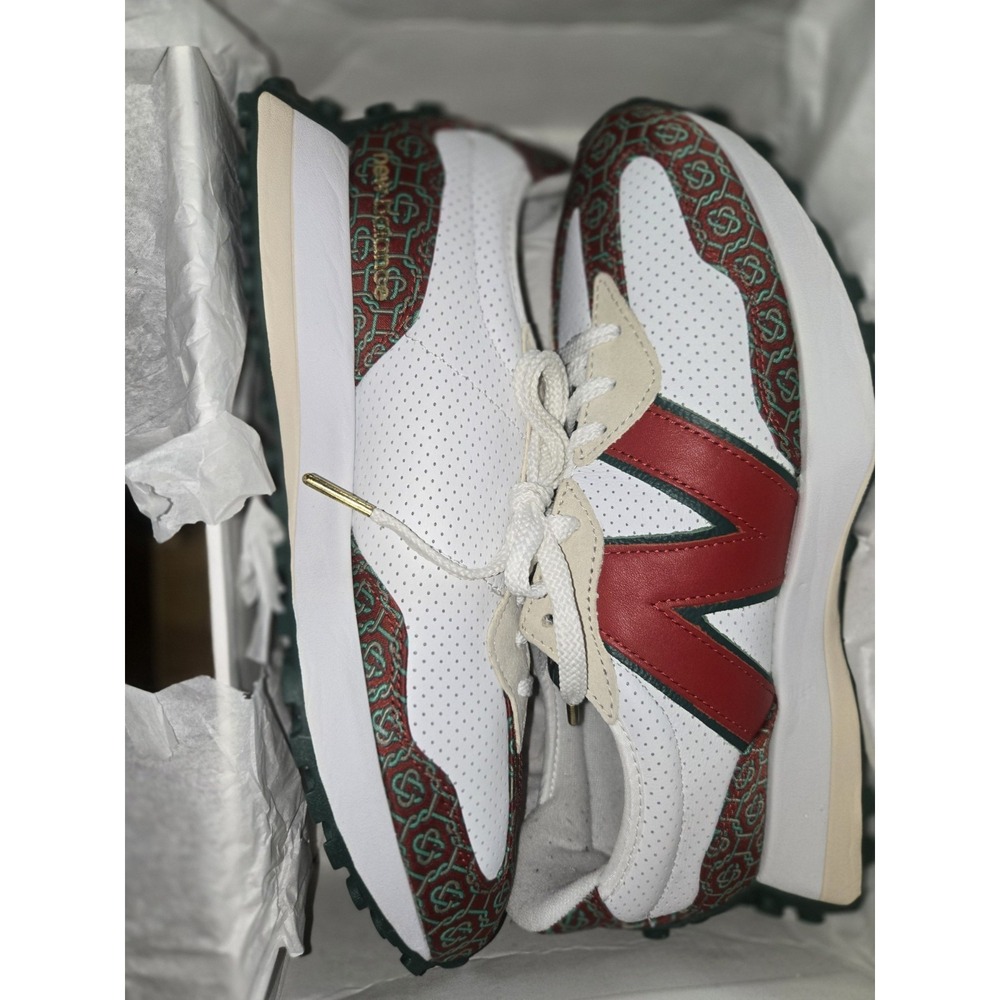 New Balance x Casablanca 327 Red Monogram MS327CAA Sz 10.5 Tried On OG Box